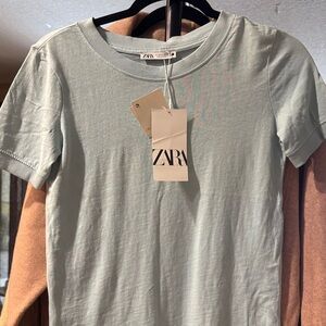 Zara Soft Blue Tee